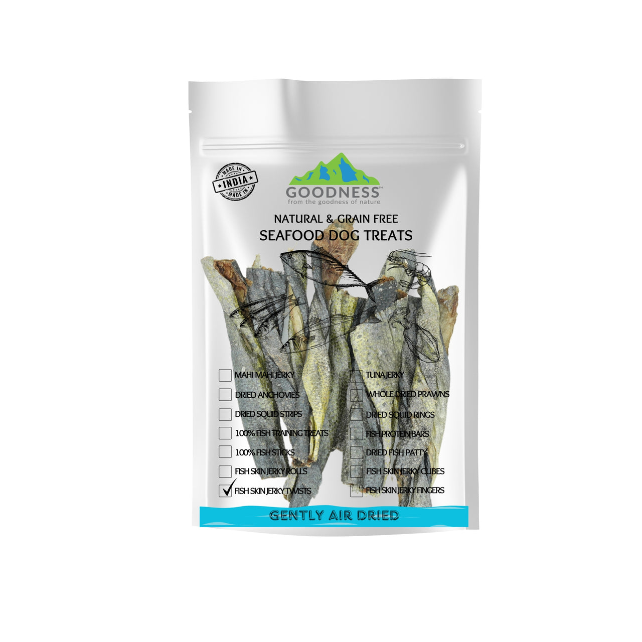 Fish Skin Jerky Twists Dog Treat