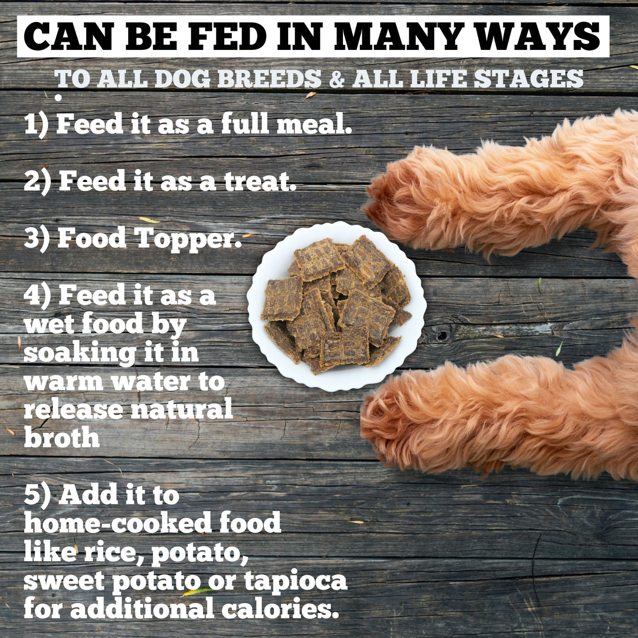 80/20 Beef Air Dried Dog Food - Grain Free, Natural, High Protein & Fat, All Breeds & All Life Stages